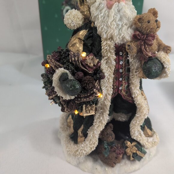 Boyd's Bears Nicholas Kringleton 2004 733206 Figurine Santa Lights Christmas - Picture 12 of 16